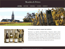 Tablet Screenshot of beaulieu-freres.com